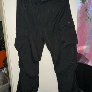 black cargo pants